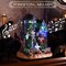 Halloween Village for Home Decor, 10Inch Lighted Cute Halloween House Resin Statue with Music and Colorful Light, Haunted House Gift for Table Yard Outdoor Indoor Party Decoration
